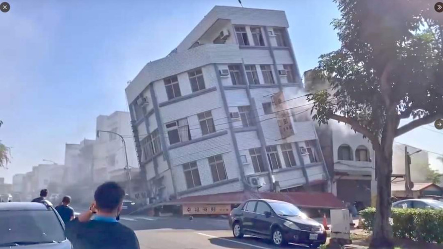 Gempa Dashyat Guncang Taiwan 
